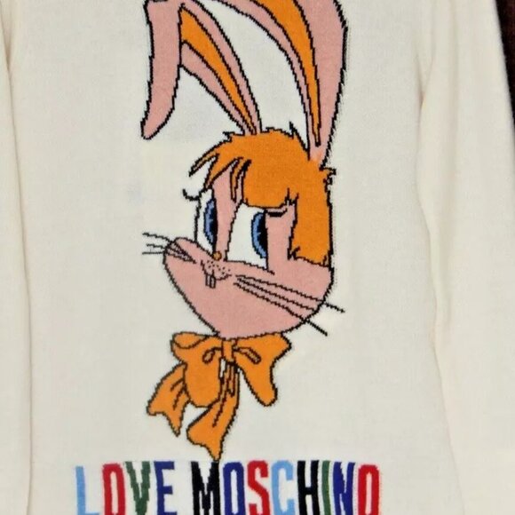 Love Moschino Embellished Knit Women’s Pullover Sweater Top Size Various NWT - Picture 7 of 12